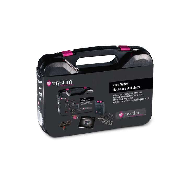 Mystim Pure Vibes – Originalverpackung inklusive Powerbox, Kabel, Elektroden und 9 V‑Batterie