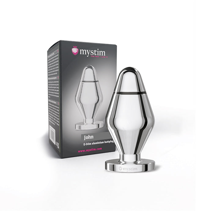 Mystim John – Aluminium Butt Plug mit Verpackungsbox