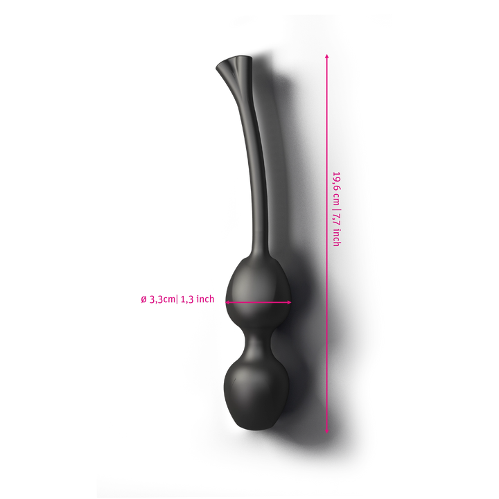 Mystim Jane Wonda – Darstellung der  Größe und Abmessungen Länge 19,6cm, Durchmesser 3,3cm