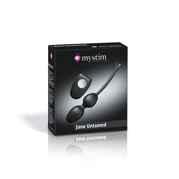 Mystim Jane Untamed – Originalverpackung der E‑Stim Geisha Balls