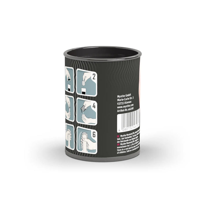 Mystim Curly Curtis – Masturbator mit wirbelnder Innenstruktur Rückansicht