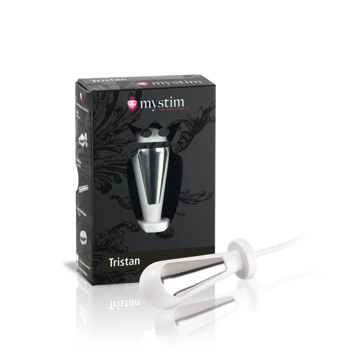 Mystim Tristan – Elektrostimulationssonde mit Verpackungsbox