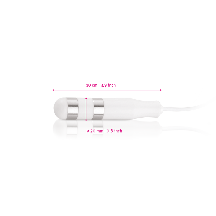 Mystim Casanova – Darstellung der  Größe und Abmessungen Länge 10cm, Durchmesser 2cm