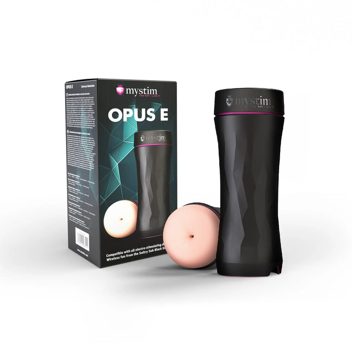 Mystim Opus E – Anus – Masturbator mit Verpackungsbox und Zubehör