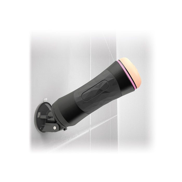 Mystim Captain Hook –  Anwendungsbeispiel Wandhalterung für Masturbatoren für hands-free Nutzung