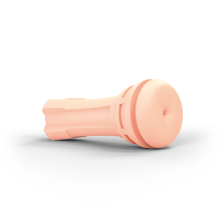 Mystim Ersatzsleeves für O(h) Push Me – Wechsel-Sleeves aus hautfarbenem TPE, Varianten Anus (17,5 cm Länge, Ø 1,0–2,8 cm)