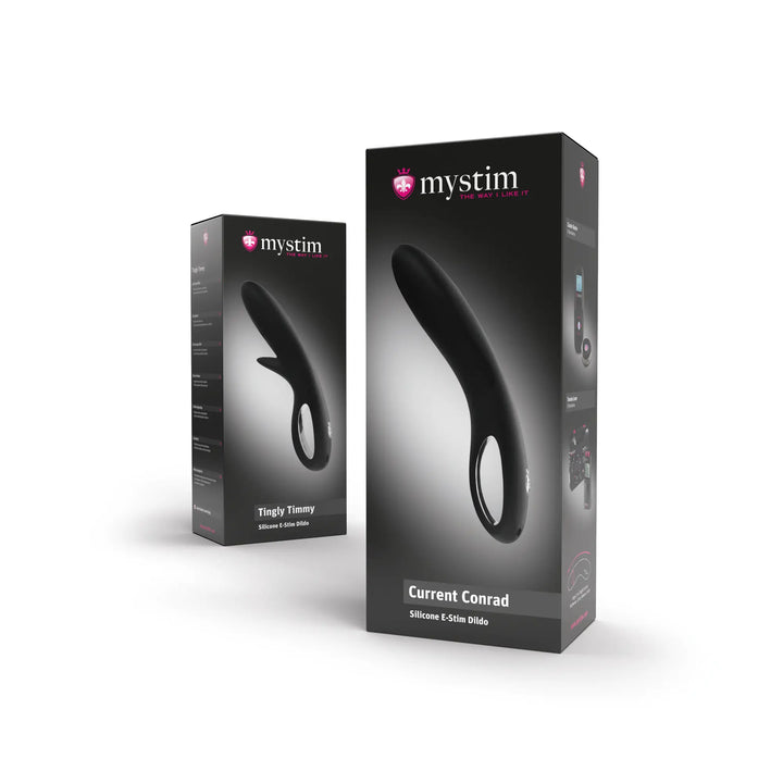 Mystim Tingly Timmy – Originalverpackung des Elektrostimulationsdildos