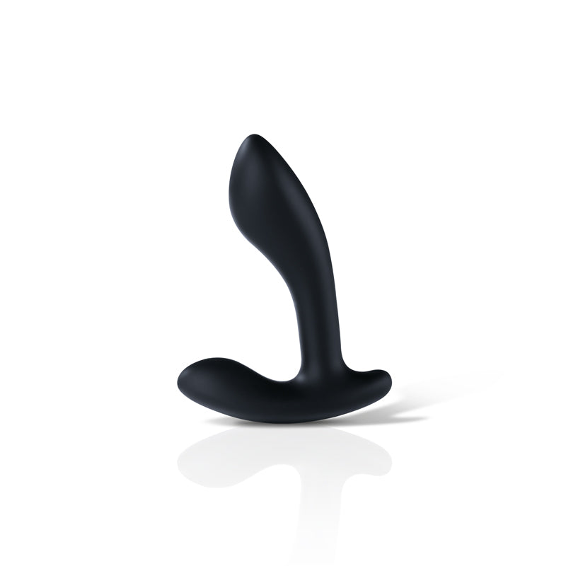 Mystim Flexing Flavio – flexibler E‑Stim Prostatastimulator, schwarz, aus 100 % medizinischem Silikon