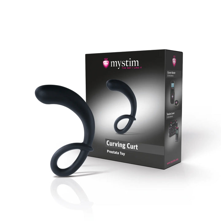 Mystim Curving Curt (ohne E‑Stim) – Prostatastimulator mit Kartonbox
