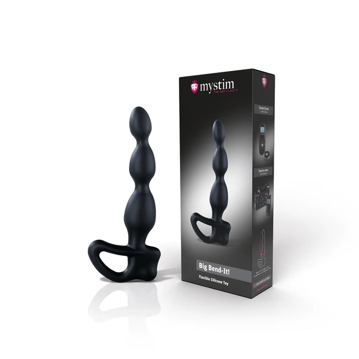 Mystim Big Bend it - Silikon Prostatastimulator mit Verpackungskarton