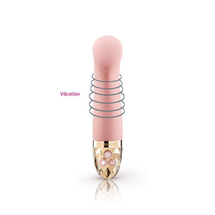 Mystim Right on Ron rose - G‑Spot Vibrator Darstellung der Vibration