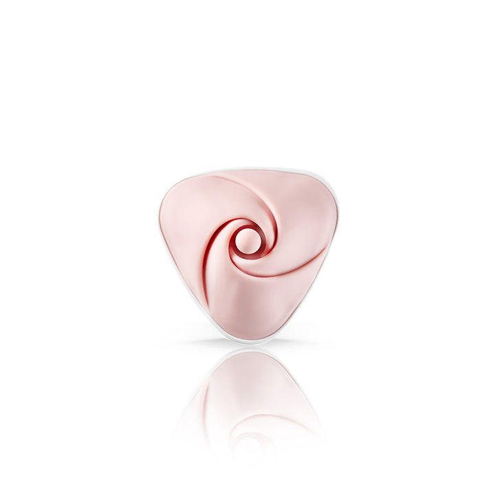 Mystim Heart’s Desire – Weiß (Herzform) Frontansicht Auflegevibrator Rosenform