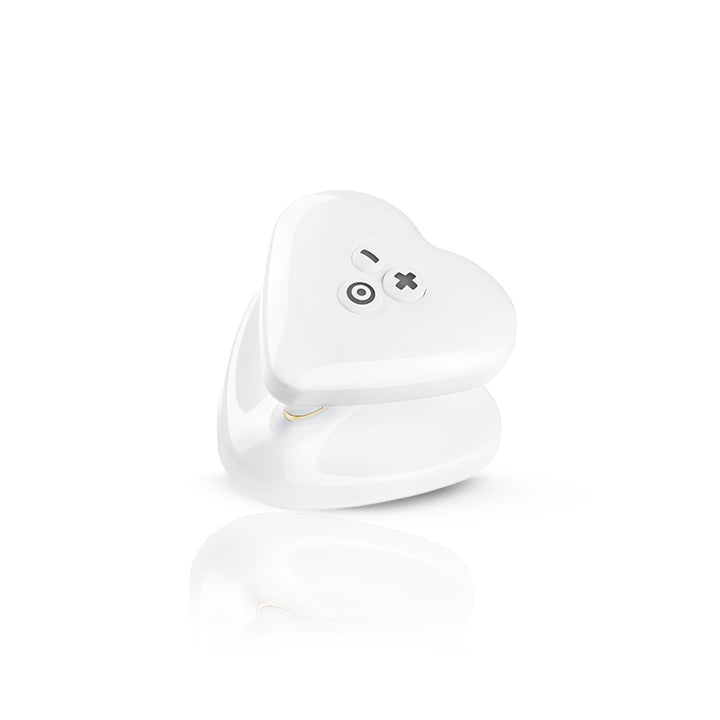 Mystim Heart’s Desire – Weiß Nahaufnahme der Seite (Herzform)