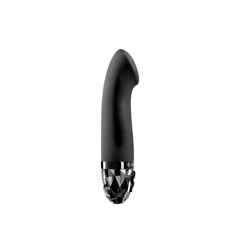 Mystim Right On Ron – Black E‑Stim G‑Spot Vibrator mit stilvoller Form