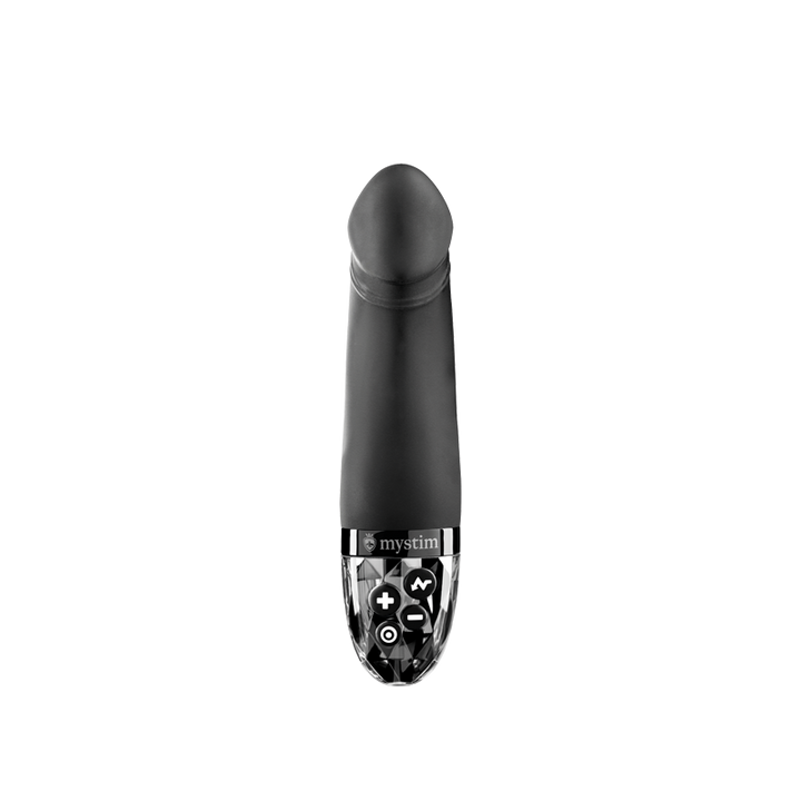 Mystim Real Deal Neal – Black E‑Stim Vibrator in realistischer Form