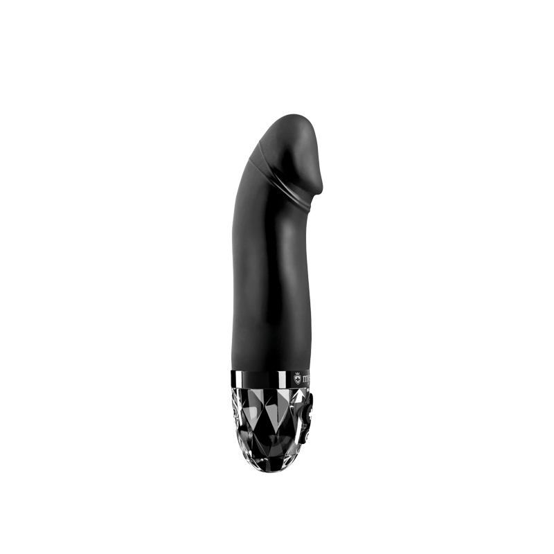 Mystim Real Deal Neal – Black E‑Stim Vibrator in realistischer Form Seitenansicht