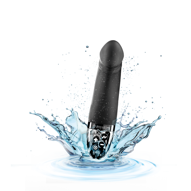 Mystim Real Deal Neal – Black E‑Stim Vibrator Darstellung wasserdicht