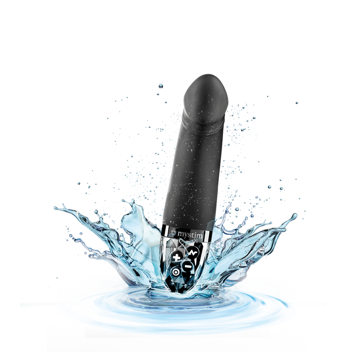 Mystim Real Deal Neal – Black E‑Stim Vibrator Darstellung wasserdicht