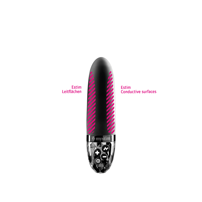 Mystim Sleak Freak – Black Darstellung der Leitflächen zur Elektrostimulation