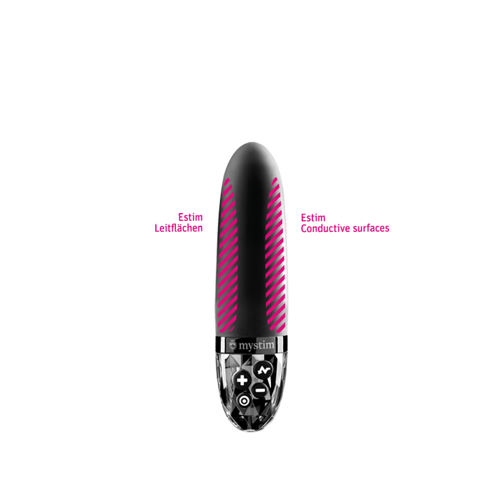 Mystim Sleak Freak – Black Darstellung der Leitflächen zur Elektrostimulation