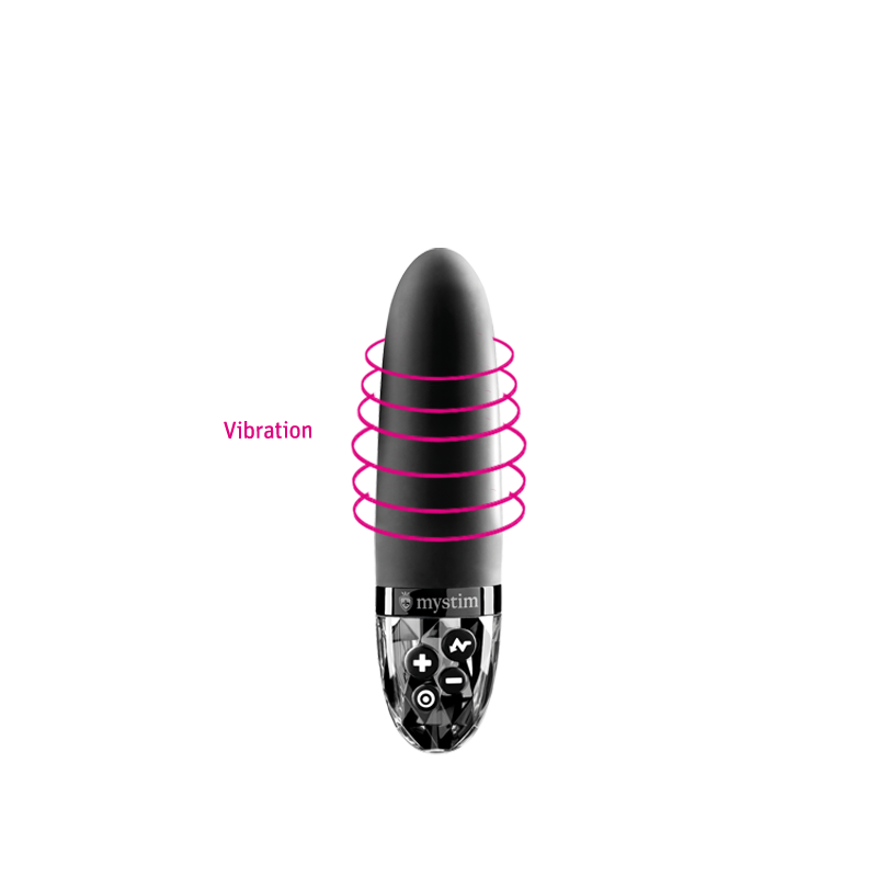 Mystim Sleak Freak – Black E‑Stim Vibrator Darstellung Vibration