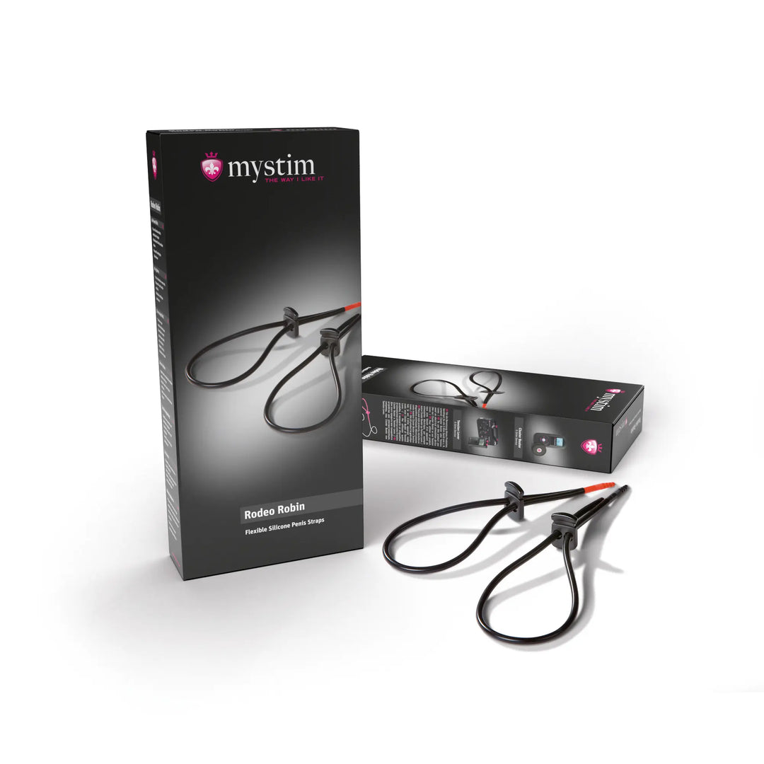 Mystim Rodeo Robin – Penisschlaufe-Set mit Kabeln und Verpackungsbox