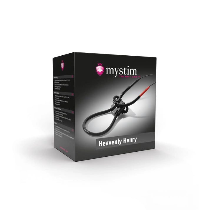 Mystim Heavenly Henry – Originalverpackung der E‑Stim Penis‑ und Hoden‑Schlaufe