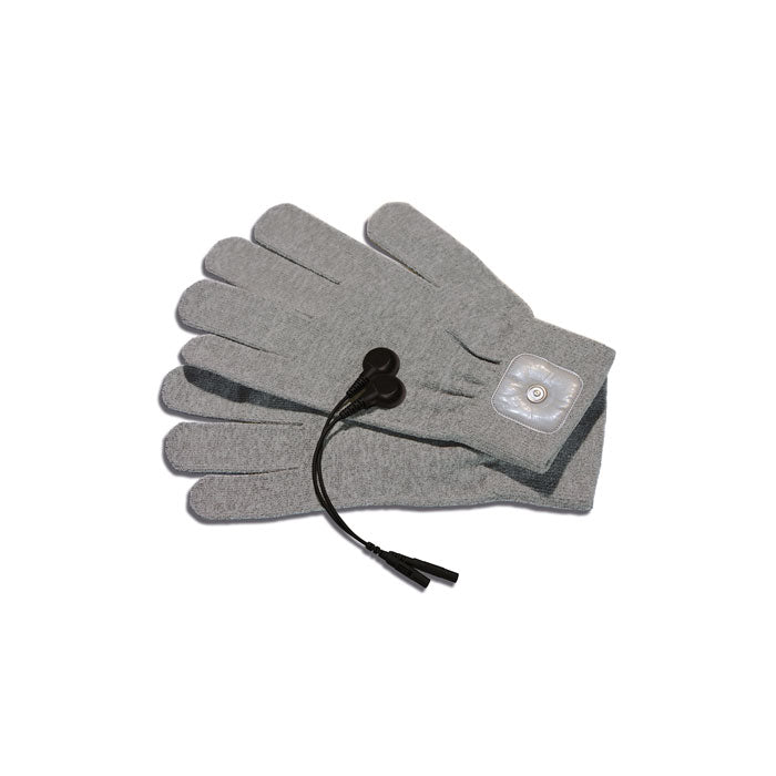Mystim Magic Gloves – leitfähige E‑Stim Handschuhe mit Druckknopf Adapter