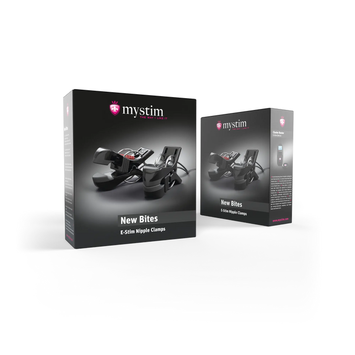 Mystim Barry Bite – Originalverpackung der E-Stim Nippelklammern
