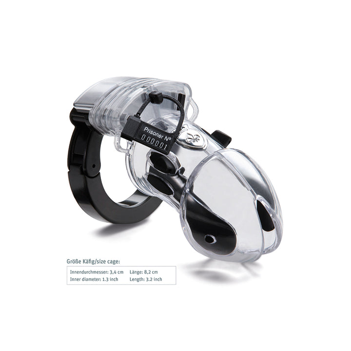 Mystim Pubic Enemy No. 1 – Darstellung der Größe und Abmessungen ca. 8,2 cm Länge, Ø ca. 3,4 cm