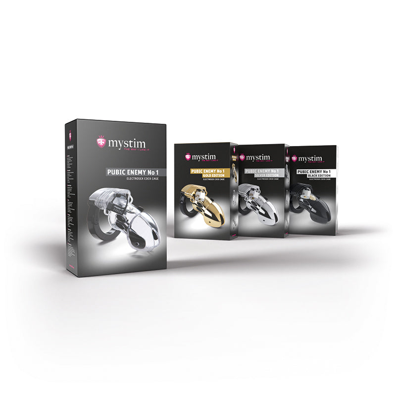 Mystim Pubic Enemy No. 1 – Originalverpackung des Peniskäfigs