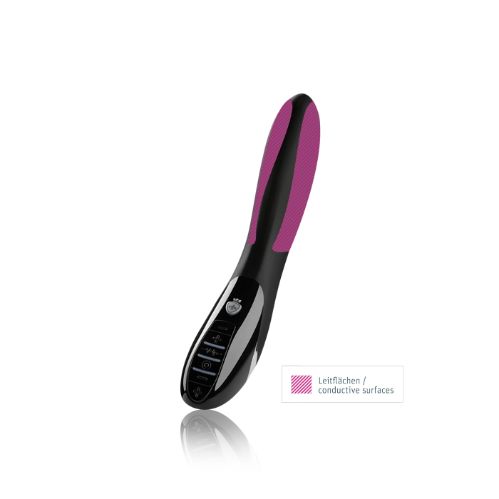 Mystim Electric Eric – Black Edition Darstellung der leitfähigen Seitenflächen zur Elektrostimulation