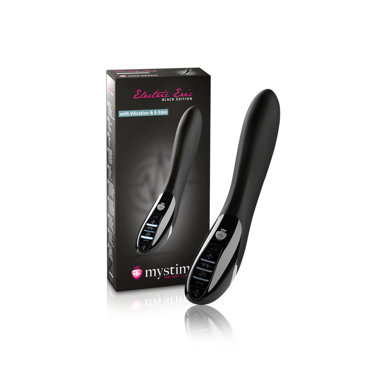 Mystim Electric Eric – Black Edition Vibrator mit Verpackung