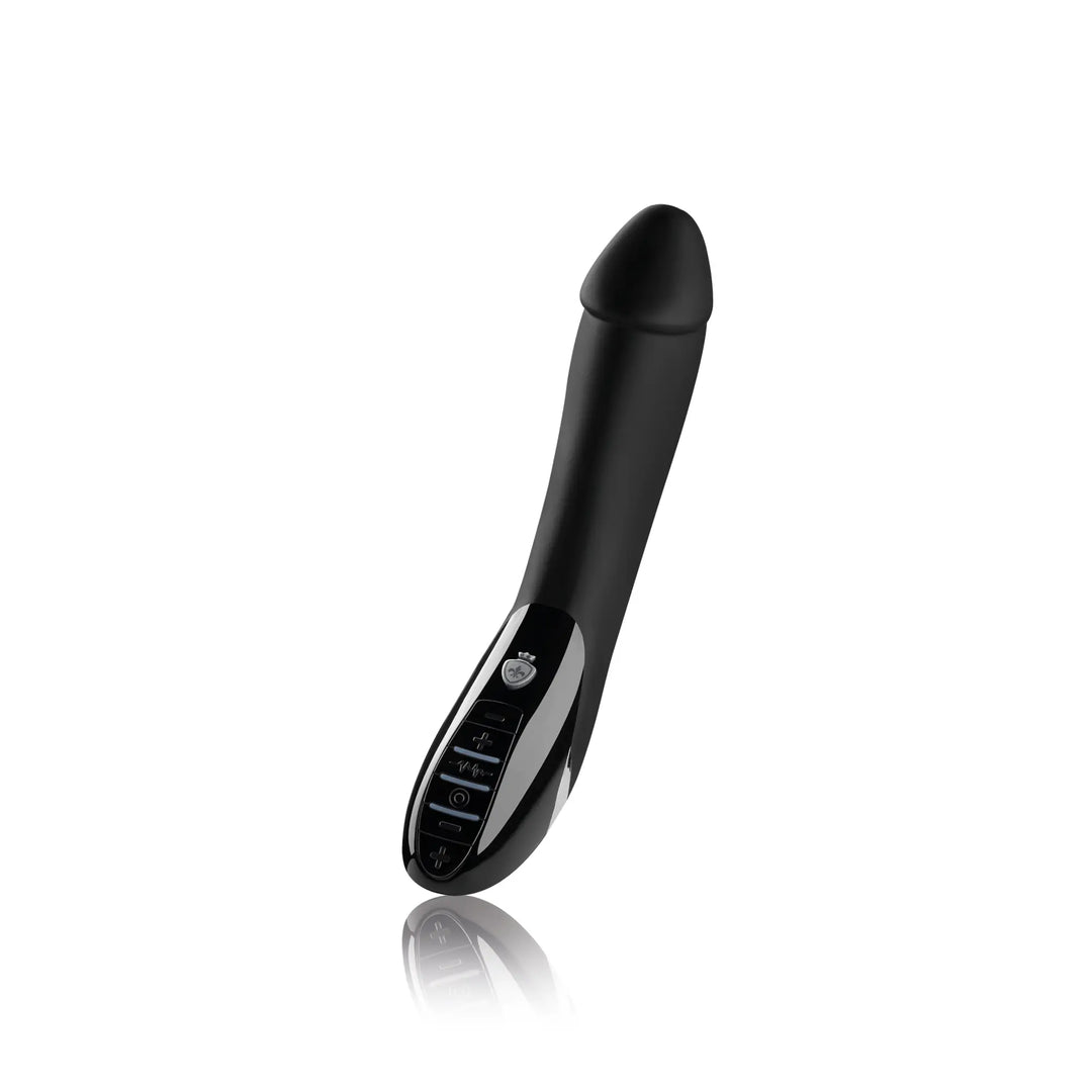 Mystim Tickling Truman – E‑Stim Vibrator aus Silikon mit zwei Motoren (27 cm × Ø 4,3 cm)