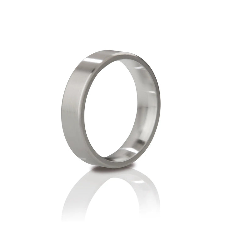 Mystim The Duke – gebürsteter Edelstahl‑Cockring 48-51 mm Innendurchmesser