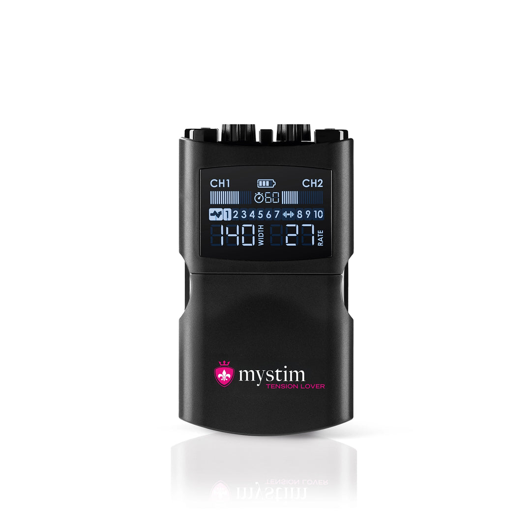 Mystim Tension Lover 2 - E-Stim Powerbox Elektrostimulation Frontansicht geschlossen