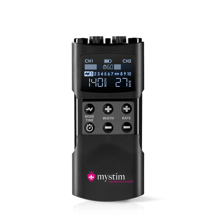 Mystim Tension Lover 2 - E-Stim Powerbox Elektrostimulation Frontansicht offen