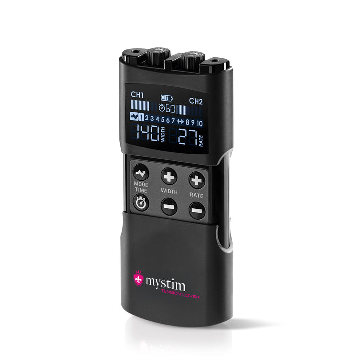 Mystim Tension Lover 2 - E-Stim Powerbox Elektrostimulation Seitenansicht offen