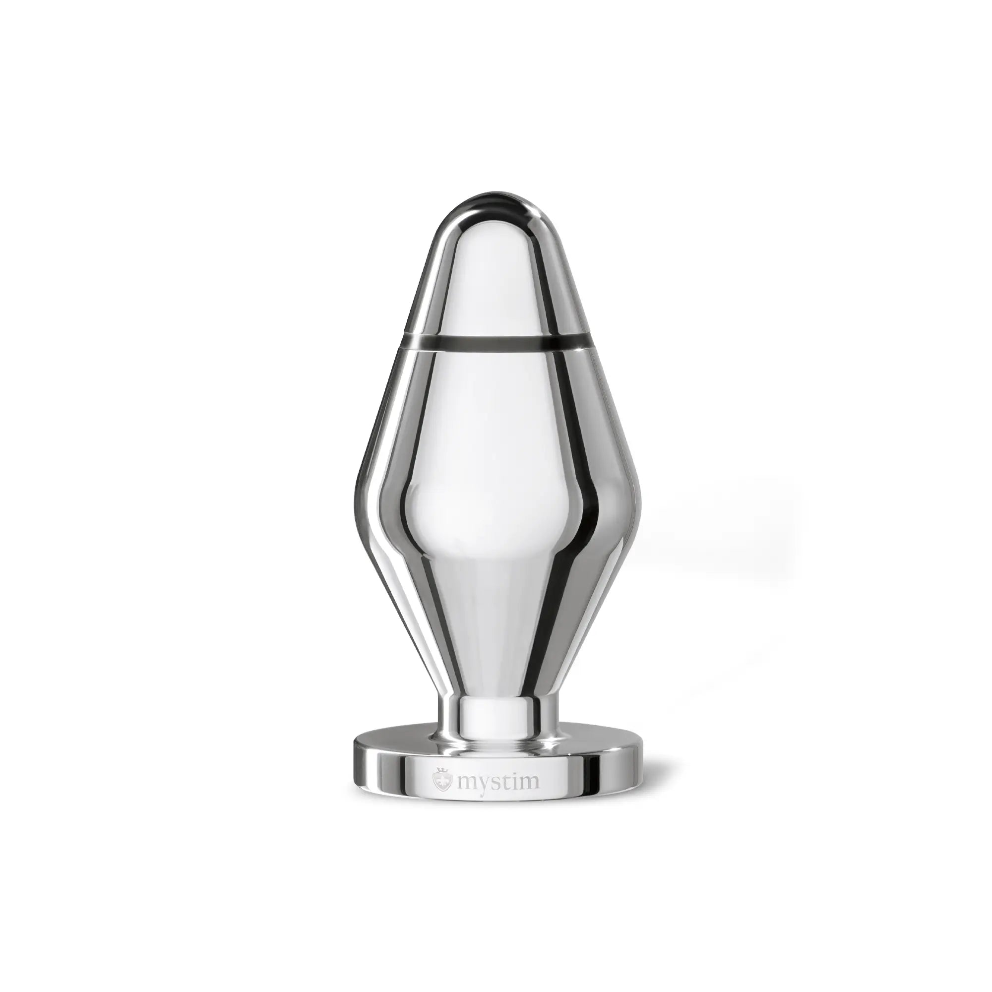 Mystim Little John – E‑Stim Butt Plug aus handpoliertem Aluminium