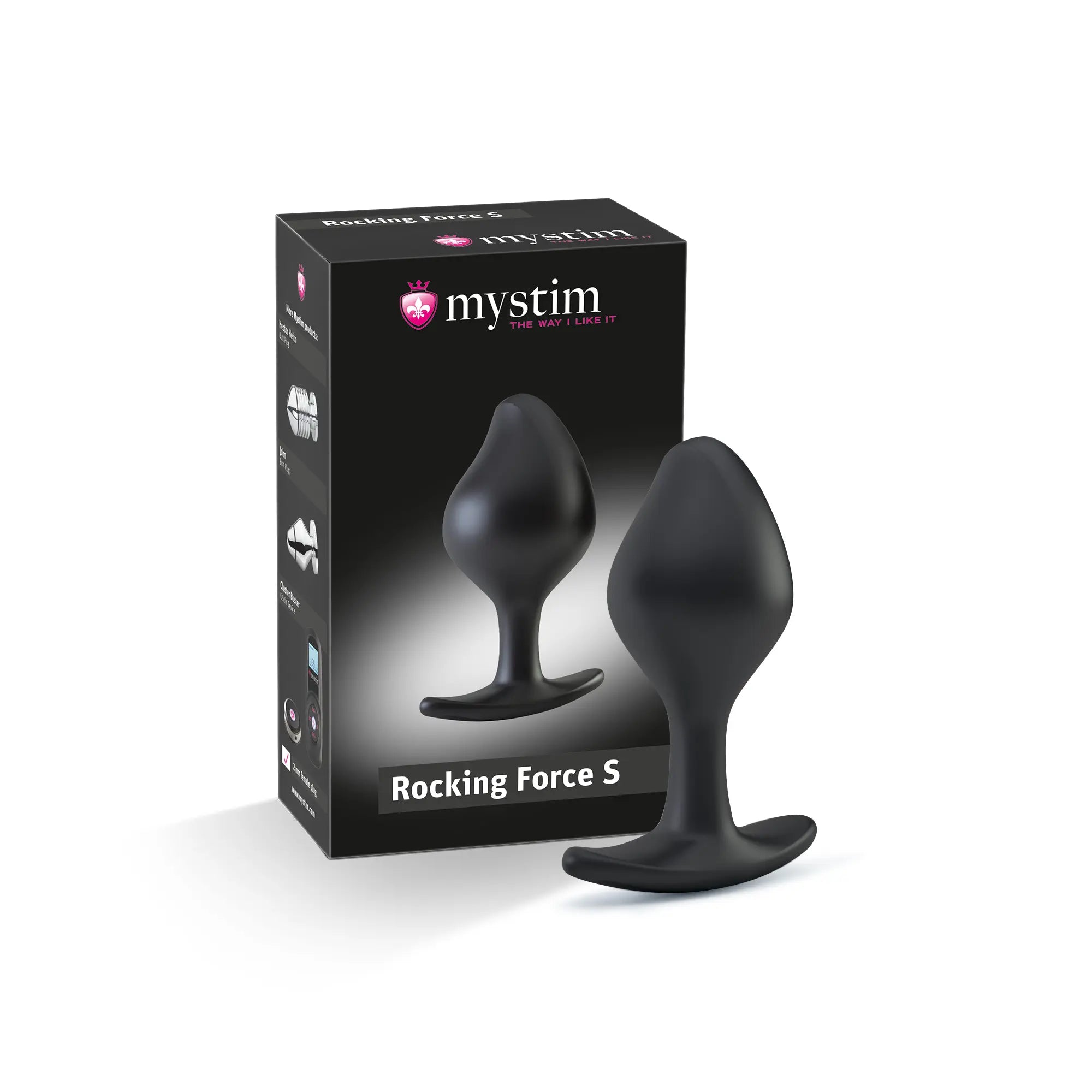 Mystim Rocking Force (S) – Butt Plug mit Kartonbox