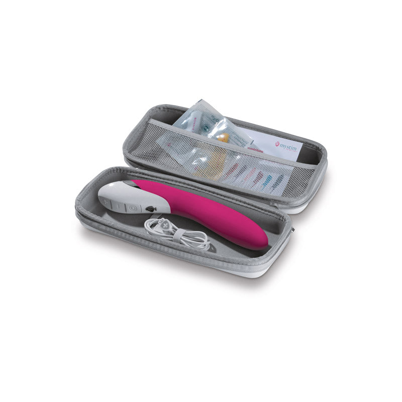 Mystim Elegant Eric – Darstellung aller Accessoires im Etui zur Aufbewahrung