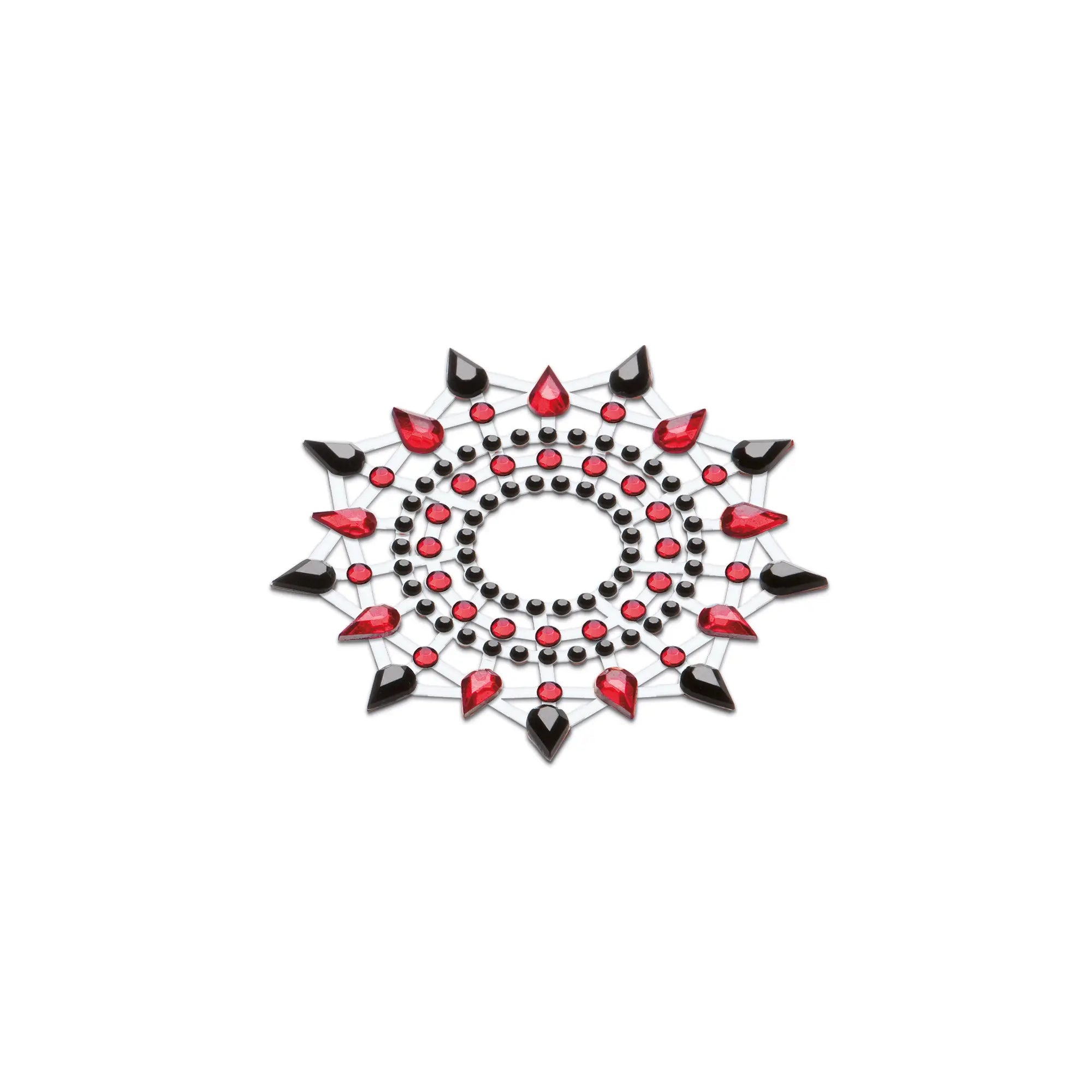 Mystim Gloria Bodysticker 2er Set – Nahaufnahme in Schwarz/Rot