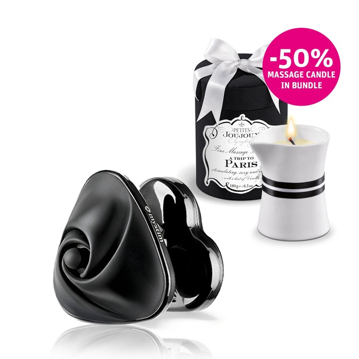 Heart's Desire Black + 43ml massage candle - bundle