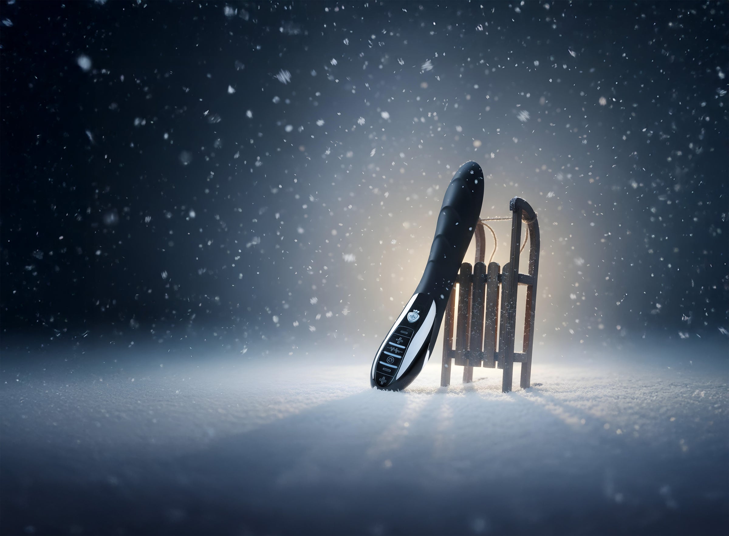 Sizzling Simon Mystim E-Stim Vibrator im Schnee