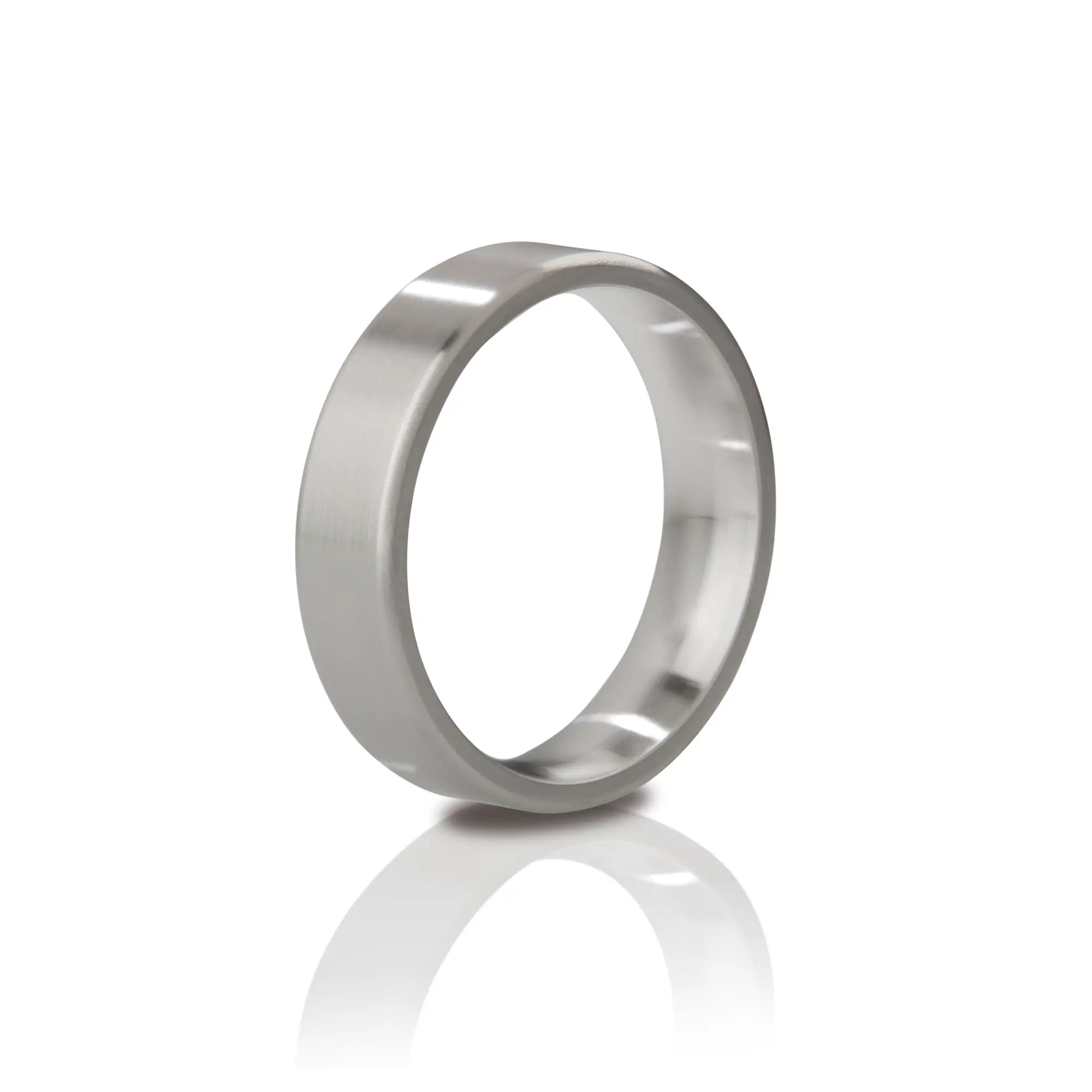Mystim The Duke – gebürsteter Edelstahl‑Cockring 48-51 mm Innendurchmesser